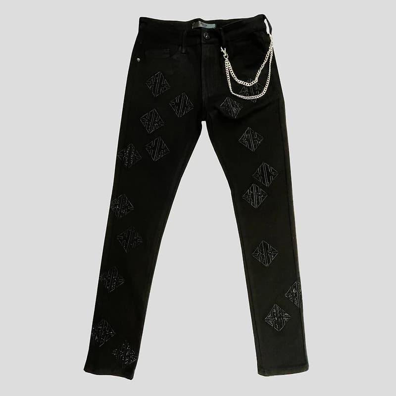 KDNL Rhinestones Skinny Jeans