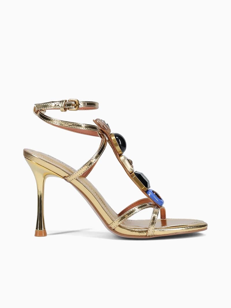 Loulou Sandal Gold Leather