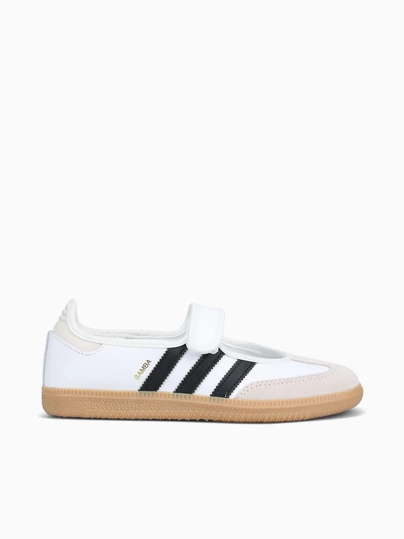 Samba Jane W White Black leather