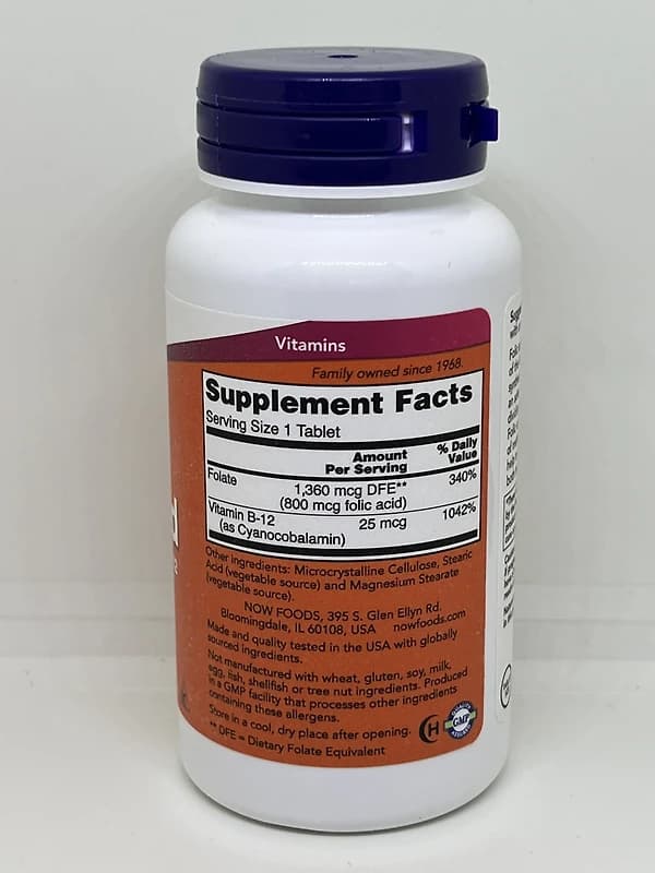 Folic Acid 800mcg (250 Tabs)