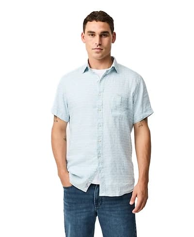 Rodd & Gunn Men's Glenene Short Sleeve Sport Fit Linen Shirt